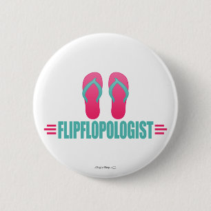 Badge Rond 5 Cm Les tongs amusants