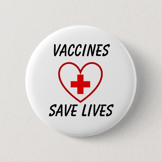 Badge Rond 5 Cm Les vaccins sauvent des vies tshirt léger (Devant)