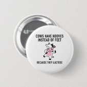 Badge Rond 5 Cm Les vaches ont des vaches (Devant & derrière)