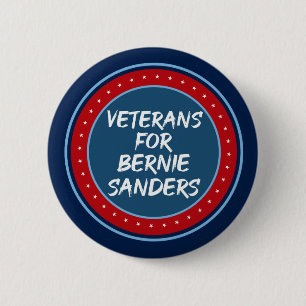 Badge Rond 5 Cm Les vétérans de Bernie Sanders