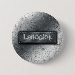 Badge Rond 5 Cm Les vitesses métalliques avec l'étiquette boulonné