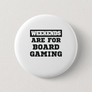 Badge Rond 5 Cm Les Week-ends-Cadeaux Du Joueur De Planche Sont Po