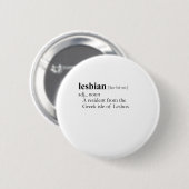 Badge Rond 5 Cm LESBIEN (définition) (Devant & derrière)