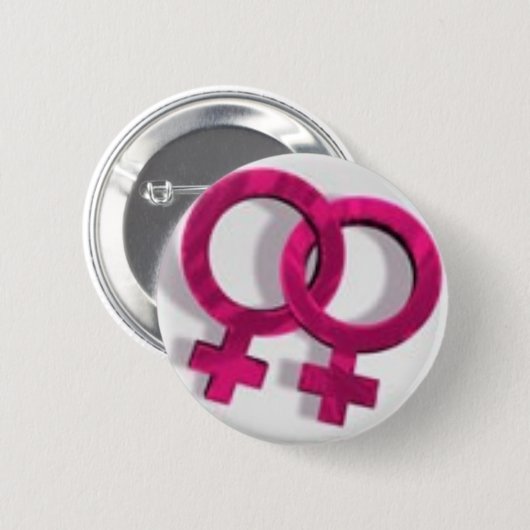 Badge Rond 5 Cm lesbienne-symbole (Devant & derrière)
