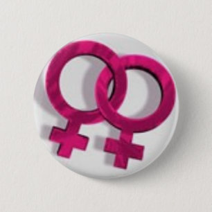 Badge Rond 5 Cm lesbienne-symbole