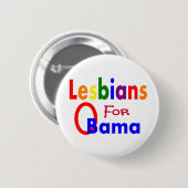 Badge Rond 5 Cm lesbiennes pour le bouton d'obama (Devant & derrière)