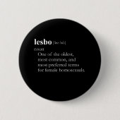Badge Rond 5 Cm LESBO (définition) (Devant)