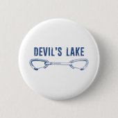 Badge Rond 5 Cm L'Escalade du lac Devil (Devant)