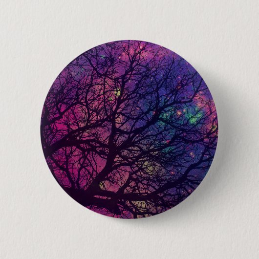 Badge Rond 5 Cm L'espace de l'arbre X (Devant)