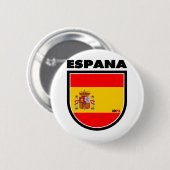 Badge Rond 5 Cm L'Espagne (Devant & derrière)