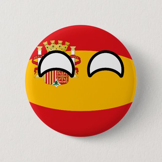 Badge Rond 5 Cm L'Espagne Geeky tendante drôle Countryball (Devant)