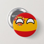 Badge Rond 5 Cm L'Espagne Geeky tendante drôle Countryball (Devant & derrière)