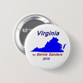 Badge Rond 5 Cm L'état de Virginie pour des ponceuses de Bernie (Devant & derrière)