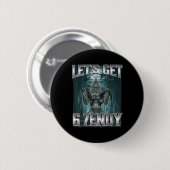 Badge Rond 5 Cm Let's Get 6 7endy Alpha Wolf Meme Funny Humor  (Devant & derrière)