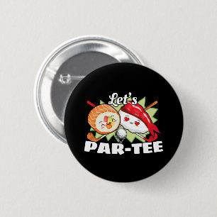 Badge Rond 5 Cm Lets Par Tee Golf Pun - Golf Party