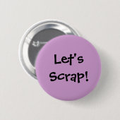 Badge Rond 5 Cm Let'sScrap ! (Devant & derrière)