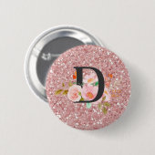 Badge Rond 5 Cm Letter D (Devant & derrière)