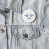 Badge Rond 5 Cm Lettre ailée A (En situation)