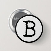 Badge Rond 5 Cm Lettre B (Devant & derrière)