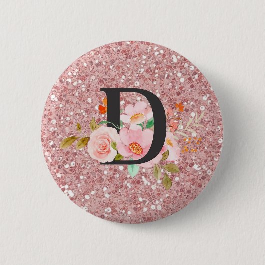 Badge Rond 5 Cm Lettre D (Devant)