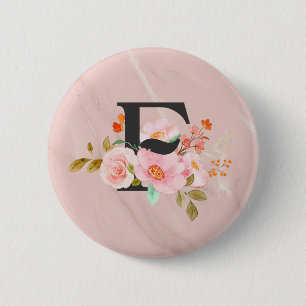 Badge Rond 5 Cm Lettre F
