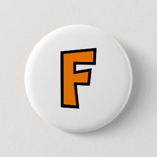 Badge Rond 5 Cm Lettre F de monogramme