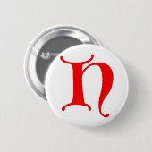 Badge Rond 5 Cm Lettre H (Devant & derrière)