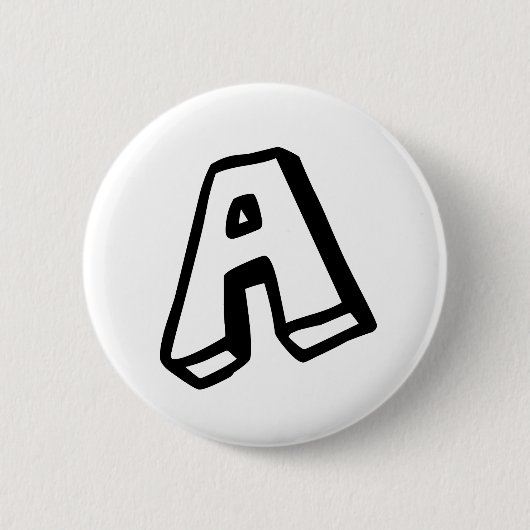 Badge Rond 5 Cm Lettre I (Devant)