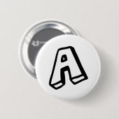 Badge Rond 5 Cm Lettre I (Devant & derrière)