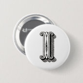 Badge Rond 5 Cm lettre i, lettres i, typographie i, alphabet i (Devant & derrière)