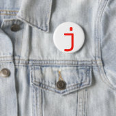 Badge Rond 5 Cm Lettre j (En situation)