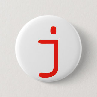 Badge Rond 5 Cm Lettre j