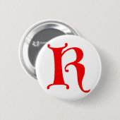 Badge Rond 5 Cm Lettre K (Devant & derrière)
