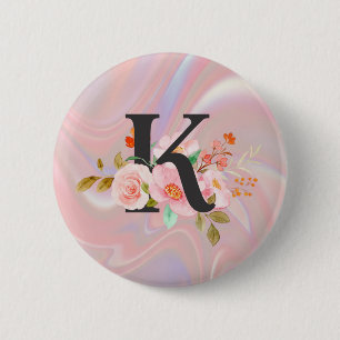 Badge Rond 5 Cm Lettre K