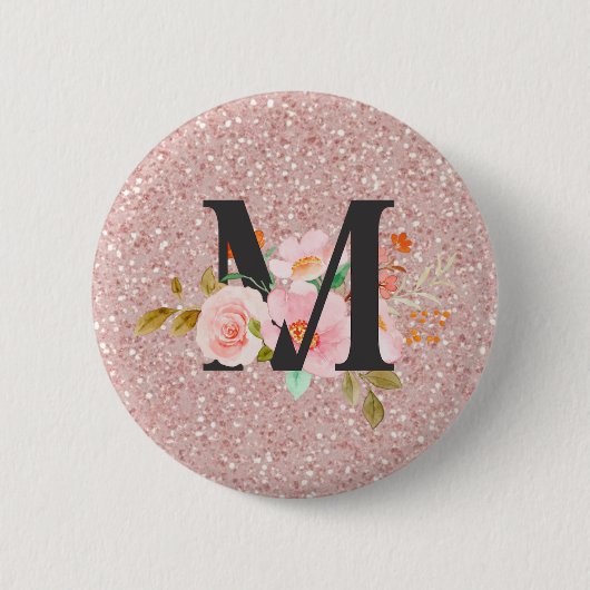 Badge Rond 5 Cm Lettre M (Devant)