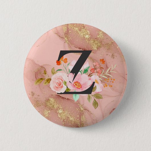 Badge Rond 5 Cm Lettre Z (Devant)