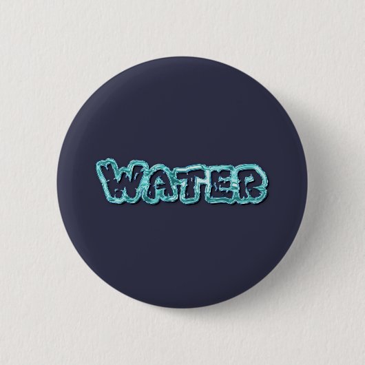 Badge Rond 5 Cm Lettres d'eau potable (Devant)