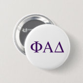 Badge Rond 5 Cm Lettres grecques Phi Alpha Delta (Devant & derrière)