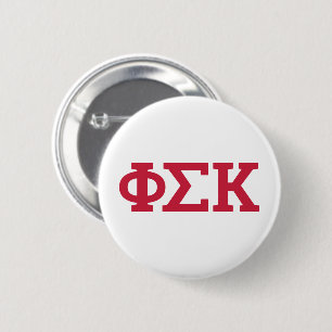 Badge Rond 5 Cm Lettres Phi Sigma Kappa