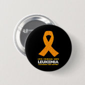 Badge Rond 5 Cm Leucémie Cancer Sensibilisation Orange Ribbon (Devant & derrière)