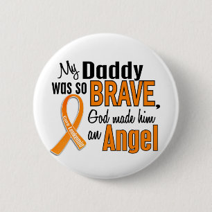 Badge Rond 5 Cm Leucémie de papa d'ange