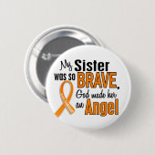 Badge Rond 5 Cm Leucémie de soeur d'ange (Devant & derrière)