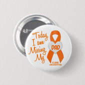 Badge Rond 5 Cm Leucémie manquant mon papa 1 (Devant & derrière)