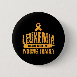 Badge Rond 5 Cm Leucémie Messagée Avec Mauvais Soutien Familial Le
