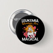 Badge Rond 5 Cm Leukemia Warriors (Devant & derrière)