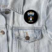 Badge Rond 5 Cm Level Dad Unlocked Pregnancy Announcement Gamer Fa (En situation)