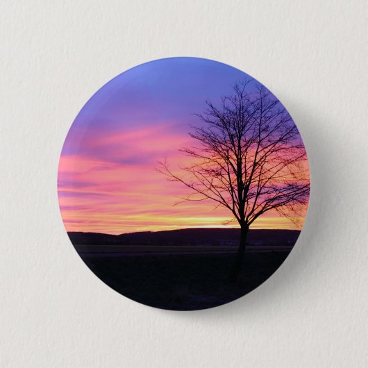 Badge Rond 5 Cm Lever de soleil glorieux (Devant)