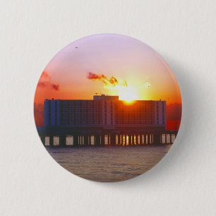 Badge Rond 5 Cm Lever Du Soleil Aux Boutons De L'Hôtel Flagship