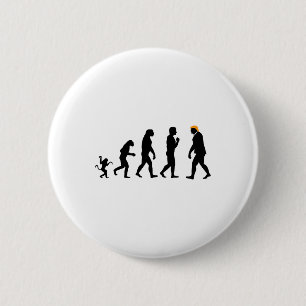 Badge Rond 5 Cm L'évolution de Trump résiste à l'drôle Donald Trum