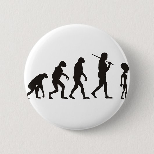 Badge Rond 5 Cm L'évolution des Aliens (Devant)